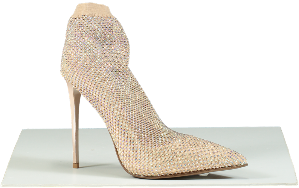 La Silla Nude Gilda Crystal Ankle Boots UK 6.5 EU 39.5 👠