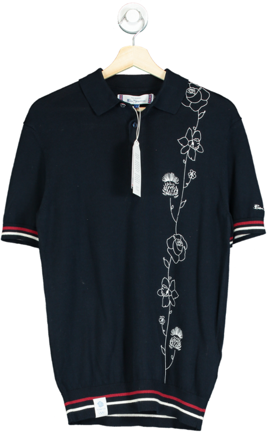 Ben Sherman Dark Navy Team GB Olympic Polo Shirt S