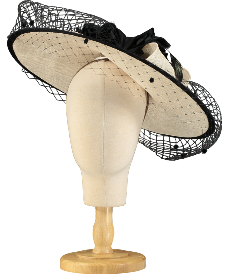 Veni Infantino Cream Snoxall & Gwyther Large Fascinator