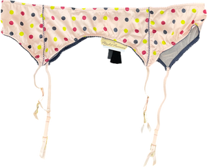 playful promises Pink Rowswell Polka Dot Suspender UK 26