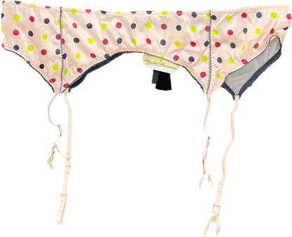 playful promises Pink Rowswell Polka Dot Suspender UK 26