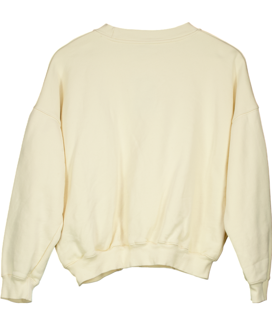 Adanola Cream Sportsclub Logo Sweatshirt UK XS