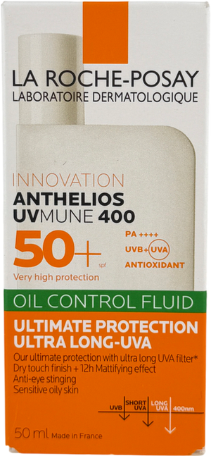 La Roche-Posay Posay Anthelios Uvmune 400 Oil Control Invisible Fluid Spf50+ 50ml