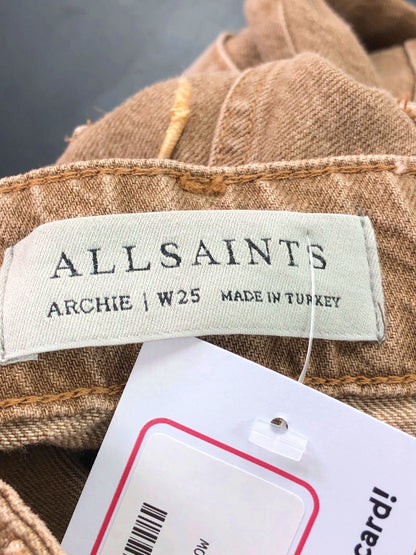 AllSaints Brown Archie Cargo Trousers W25