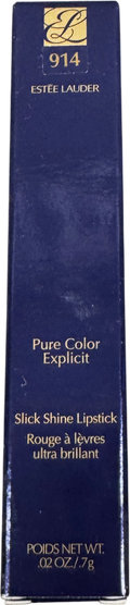Estee Lauder Pure Color Explicit Slick Shine Lipstick 1.8g 914 Adenaline Rush .7G