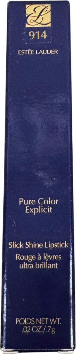 Estee Lauder Pure Color Explicit Slick Shine Lipstick 1.8g 914 Adenaline Rush .7G