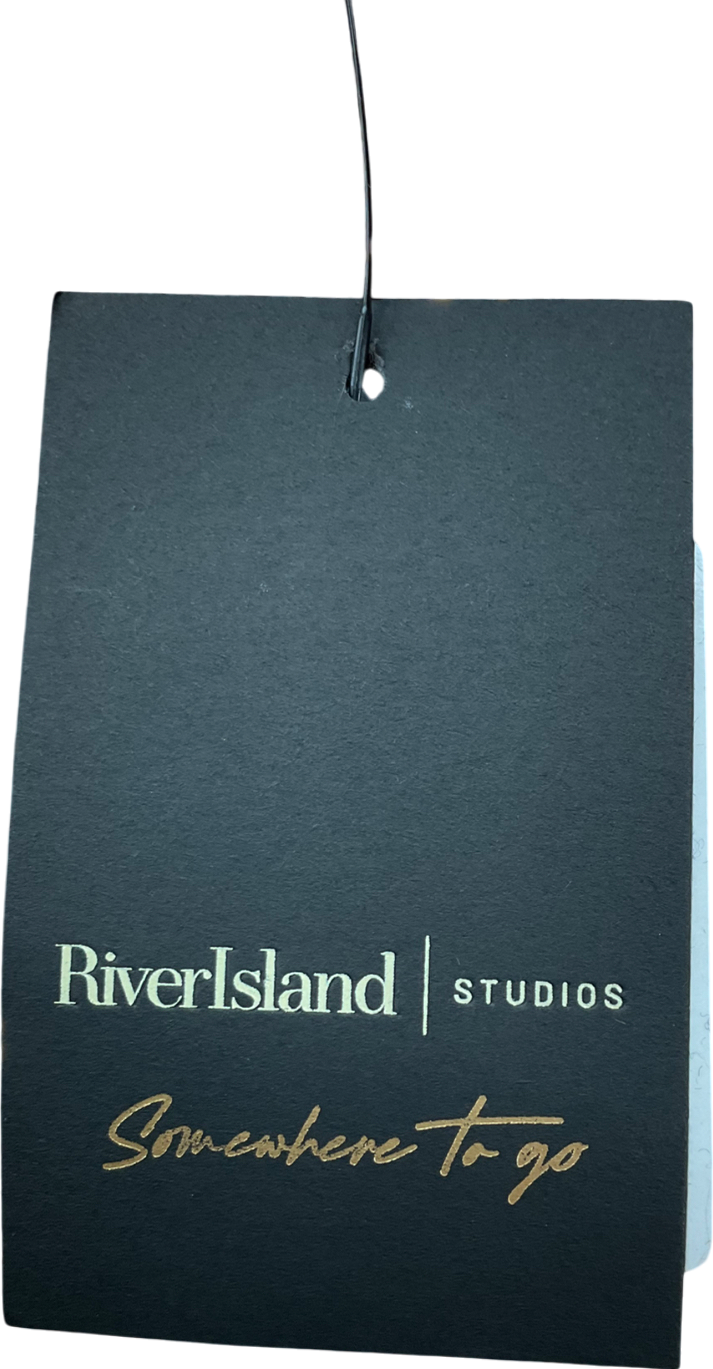 River Island Rose Gold Shoulder Detail Sequin Mini Dress UK S