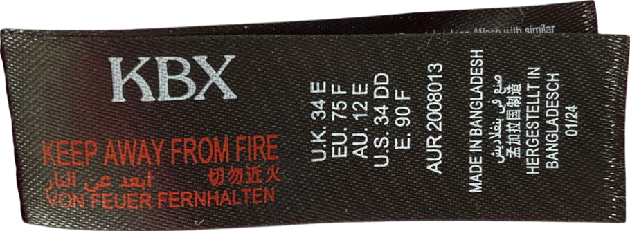 KBX Pink Non Pad Plunge Bra UK 34E