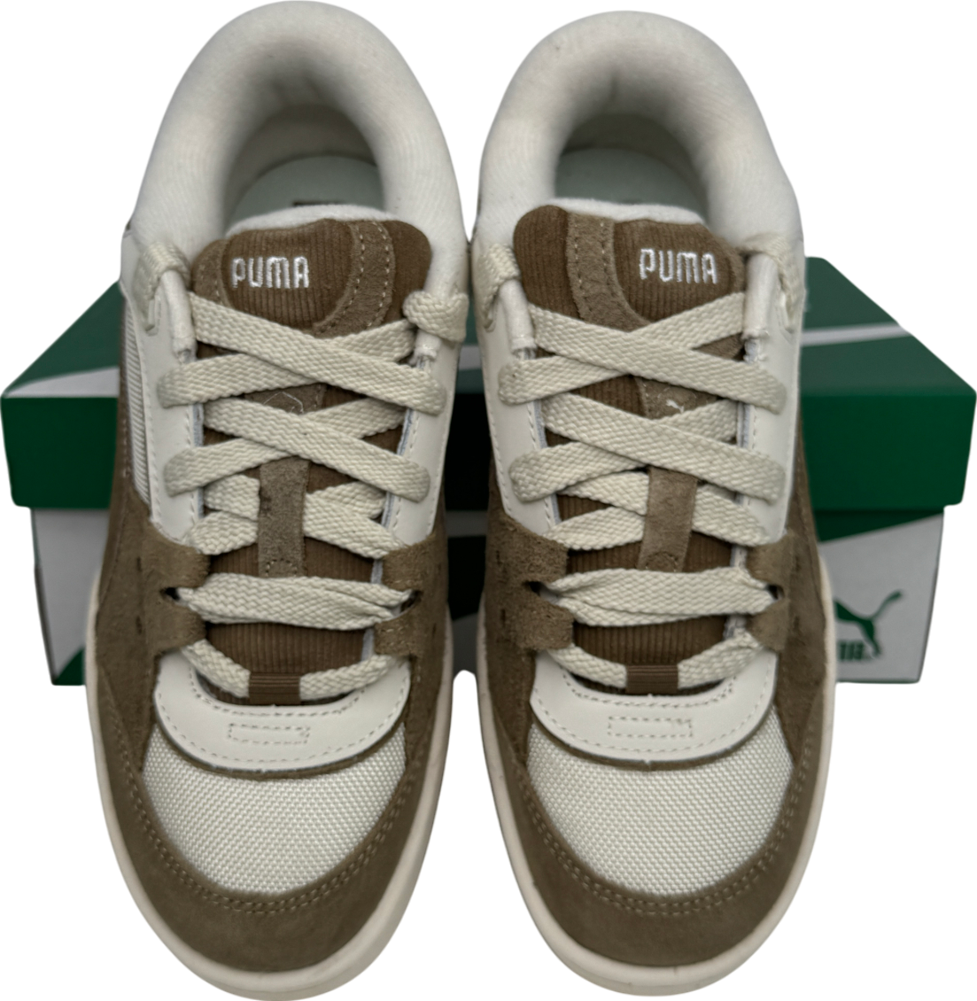 Puma White / Brown 180 Corduroy Trainers UK 6 EU 39 👠