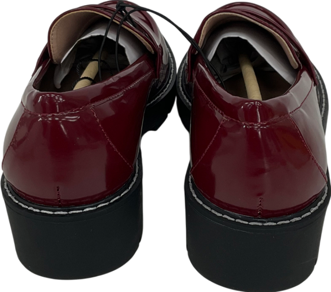 New Look Red Wide Fit Loafers UK 4
