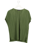 New Look Green Curves Plisse T-shirt UK 20