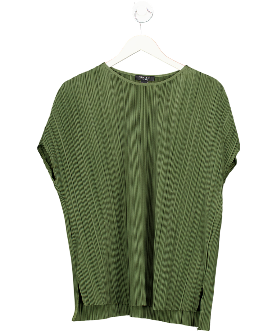 New Look Green Curves Plisse T-shirt UK 20