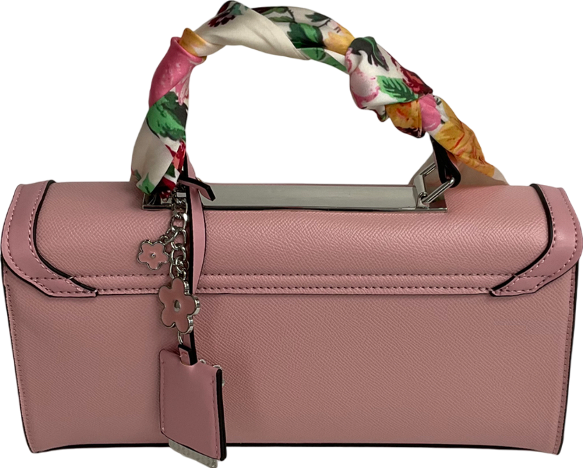 River Island Pink Faux Leather Mini Tote Cross Body Bag