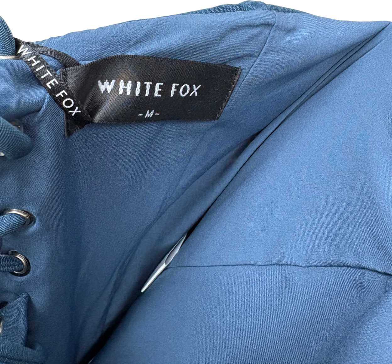 White Fox Blue Let It Go Strapless Bustier Top UK M