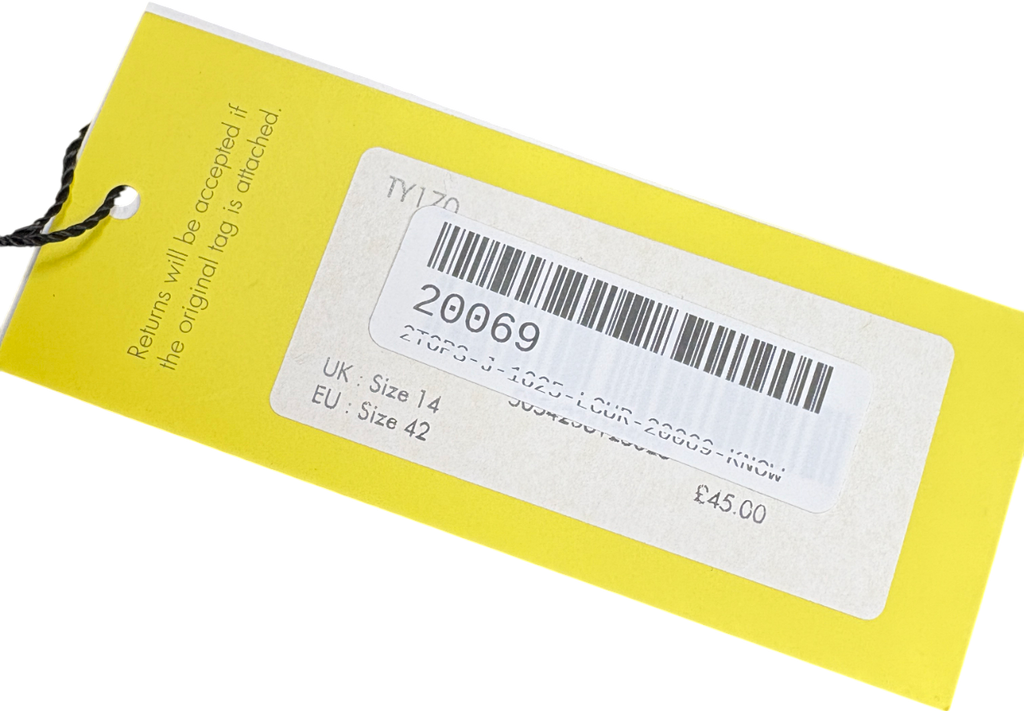 Karen Millen Black Compact Stretch Off Shoulder Top UK 14