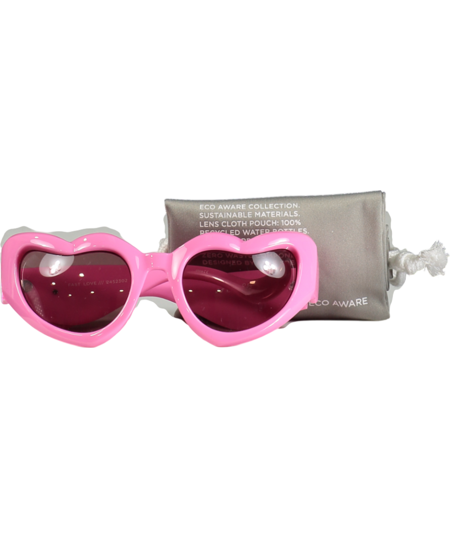 Le Specs Pink Fast Love Sunglasses One Size