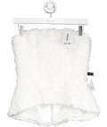 NADINE MERABI Phoebe White 3d Floral Corset Top UK 10