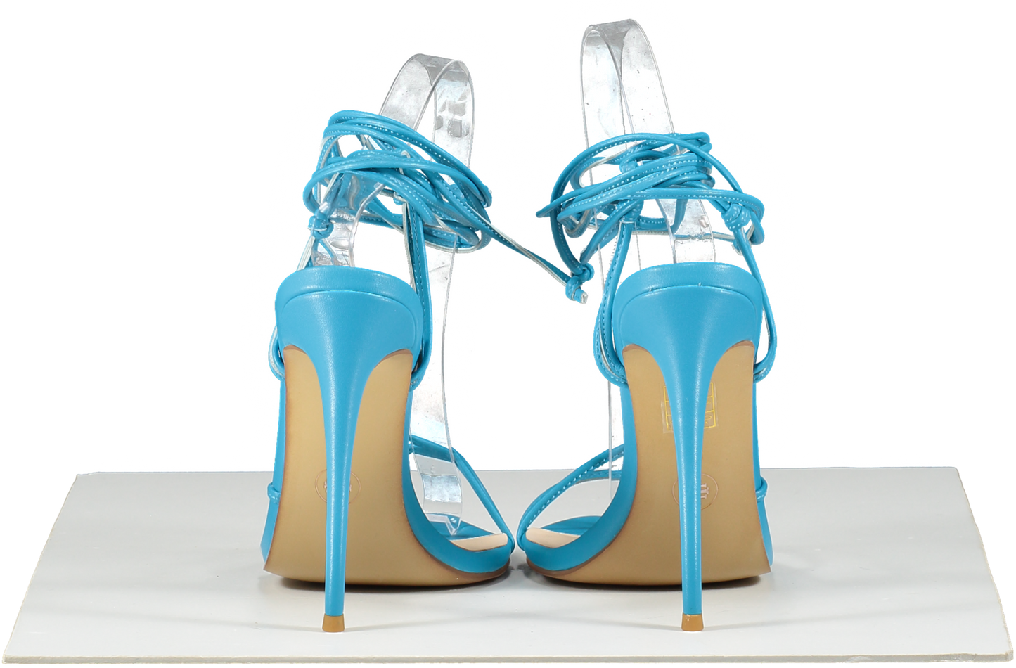 Femme Los Angeles Blue Strappy Sandals UK 6 EU 39 👠