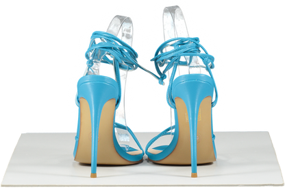 Femme Los Angeles Blue Strappy Sandals UK 6 EU 39 👠