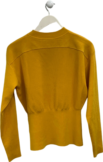 3.1 Phillip Lim Yellow Ribbed Knit Sweater Size S