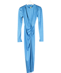 Aggi Adriana Blue Aster Midi Evening Dress UK XXS