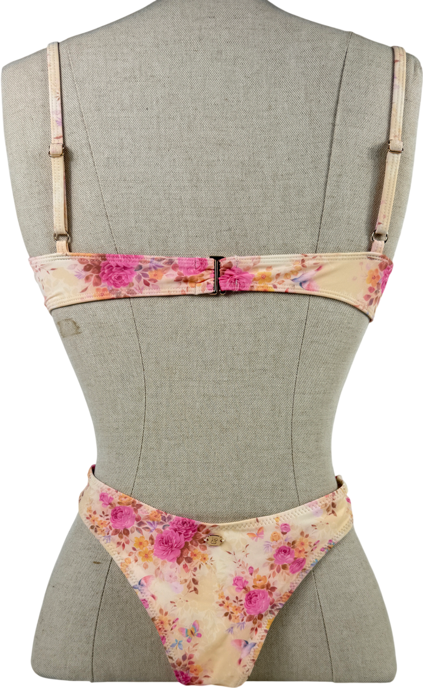House of CB Multicoloured Antibes Floral Print Underwired Bikini UK S