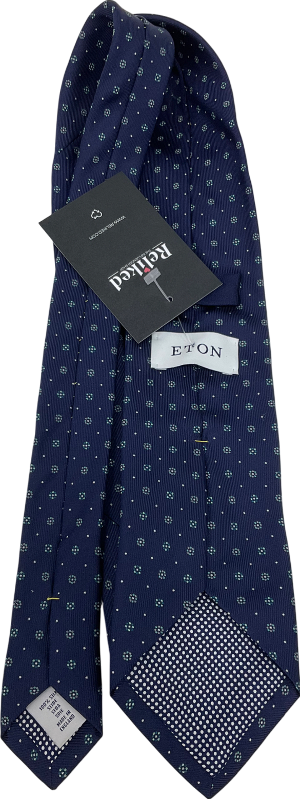eton Blue Silk Tie