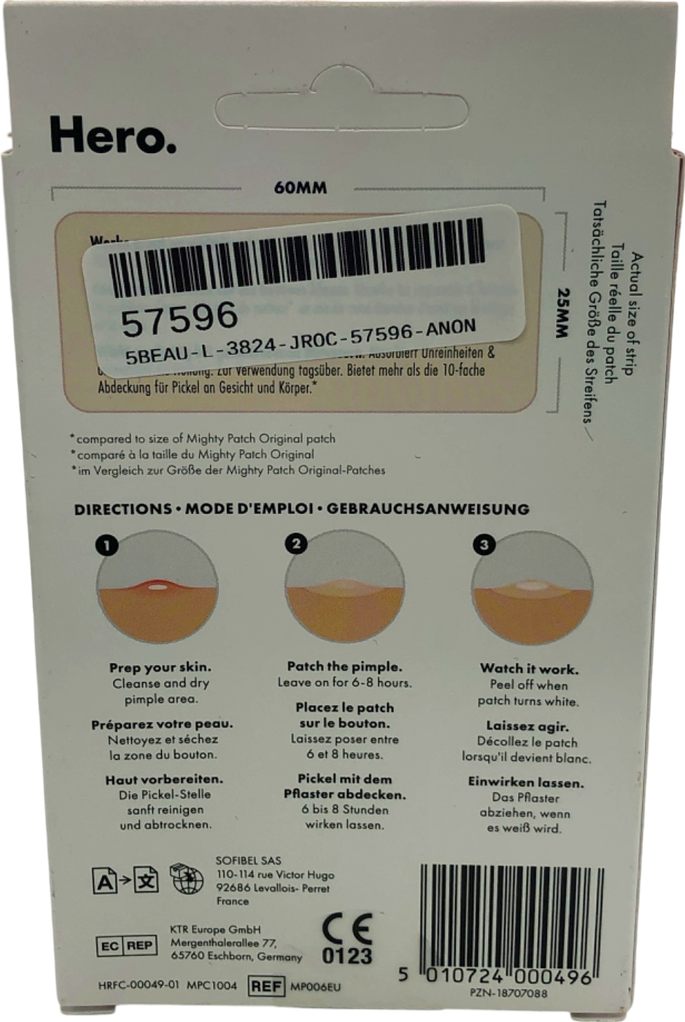 Hero. Mighty Patch Surface 10 Patches 60mm