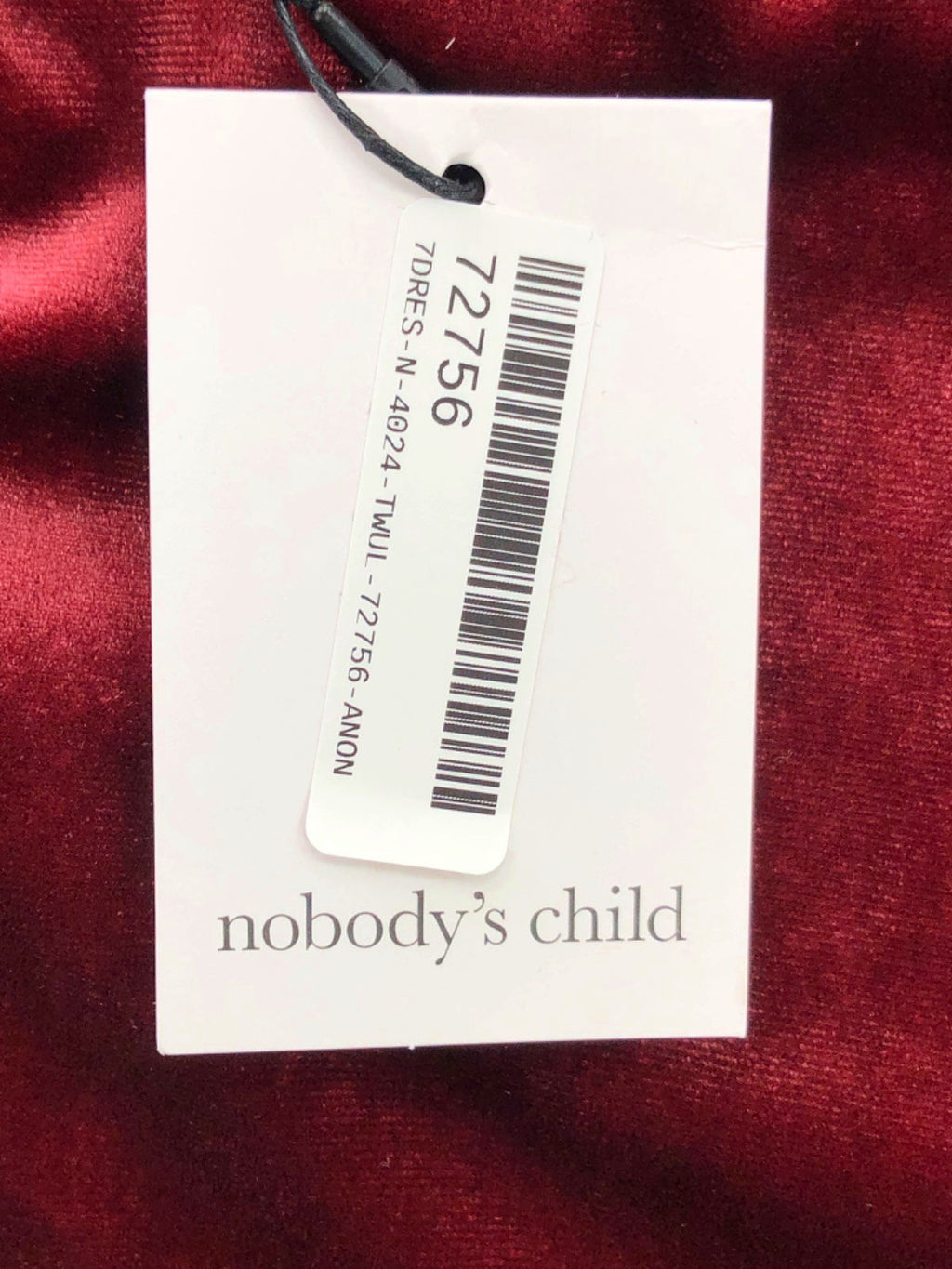 Nobody's Child Red Jersey Velvet Camille Midi Dress UK 10