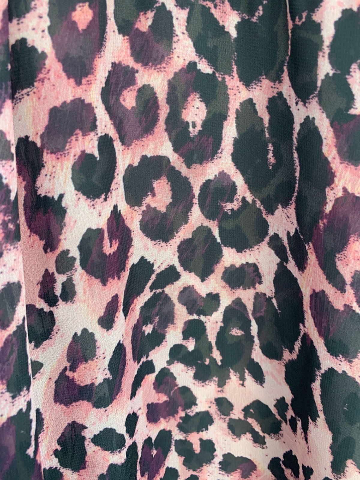 Yours Pink Leopard Print Blouse UK 30