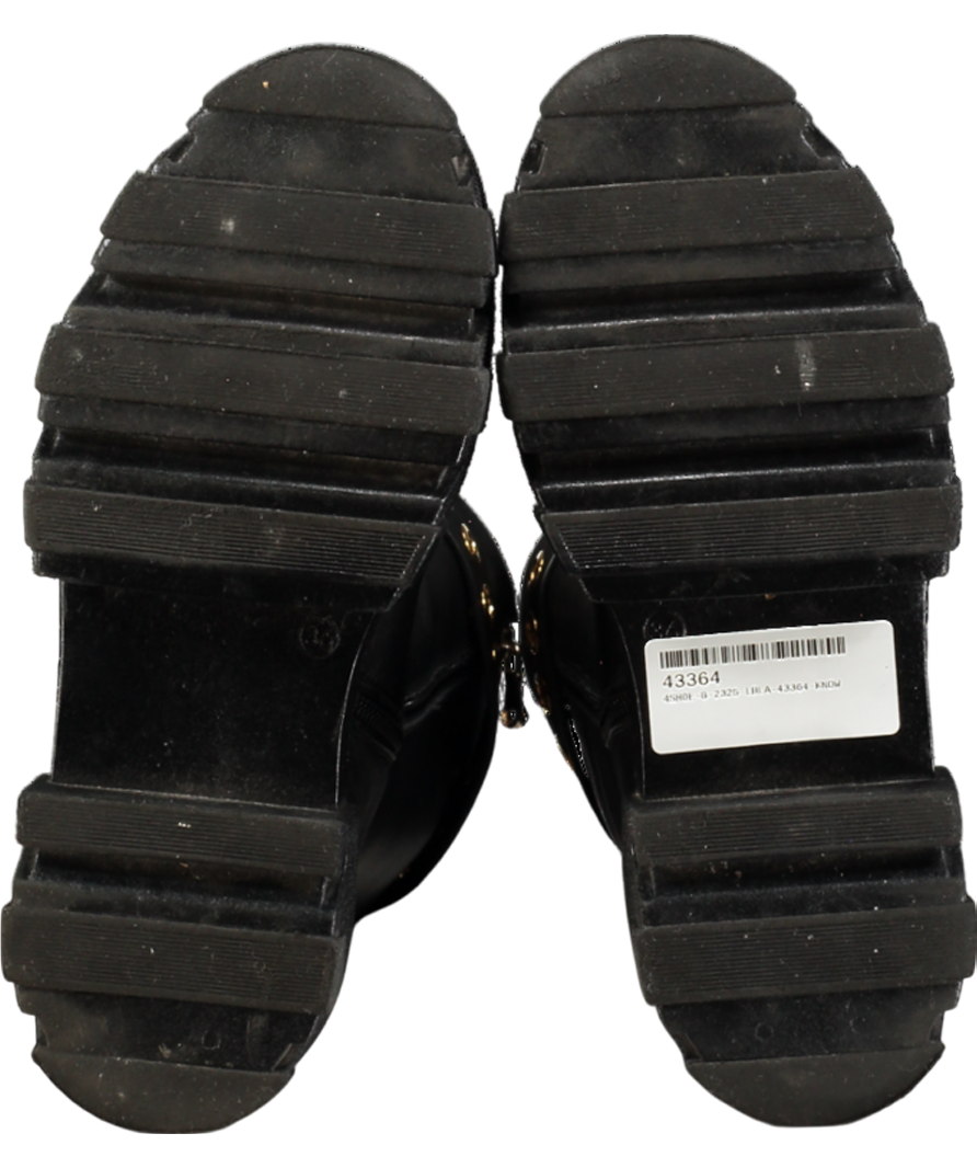 Amen Black Knee-length Lace-up Boots UK 3 EU 36 👠