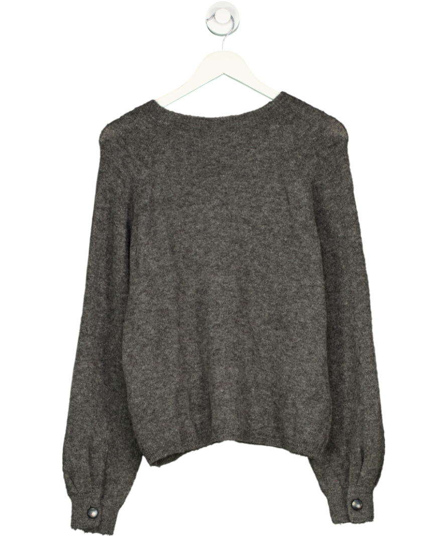 Sezane Grey Louisa Wool Blend Jumper UK M