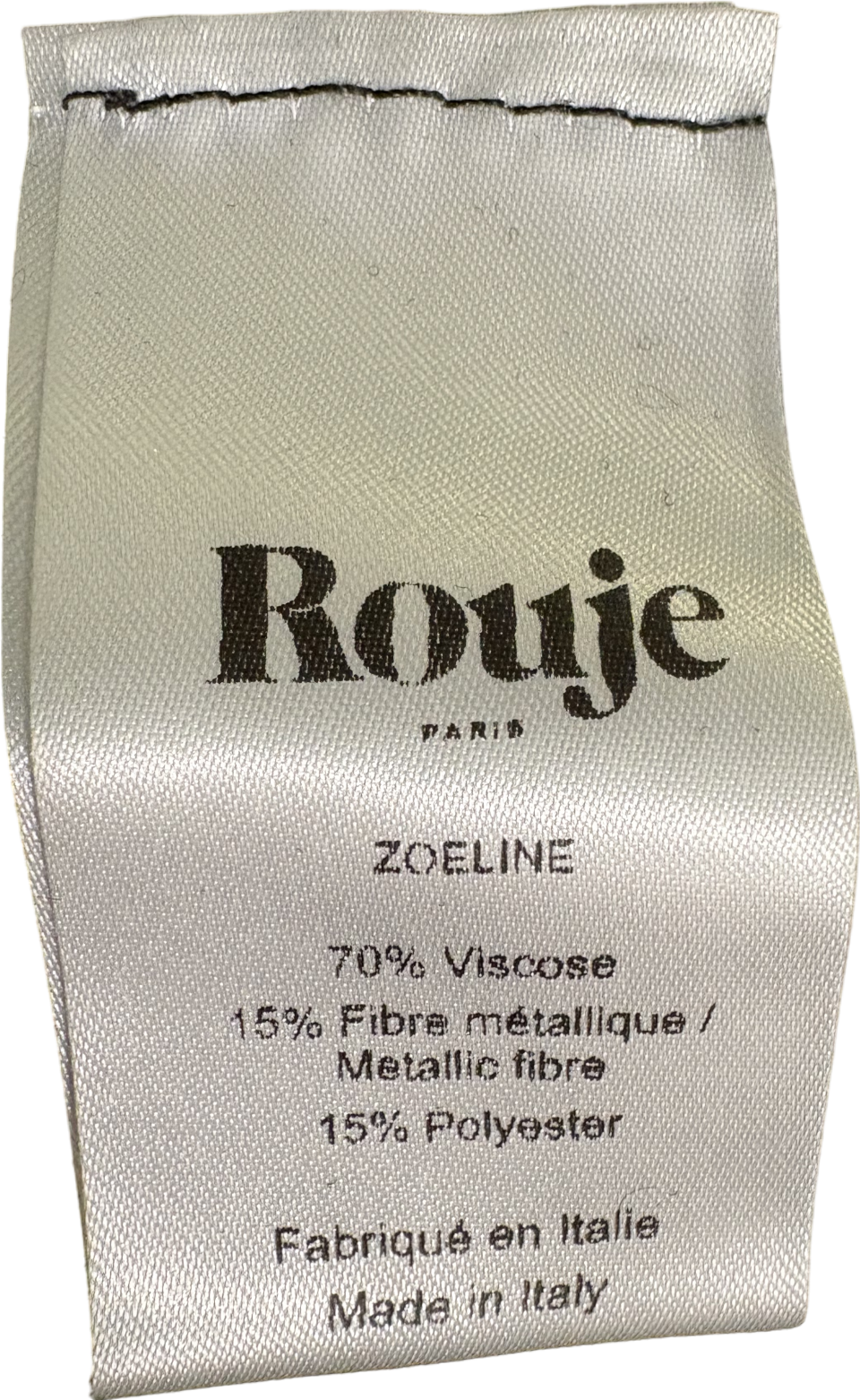 Rouje Paris Black Zoeline Wrap Over Sweater Top UK 8