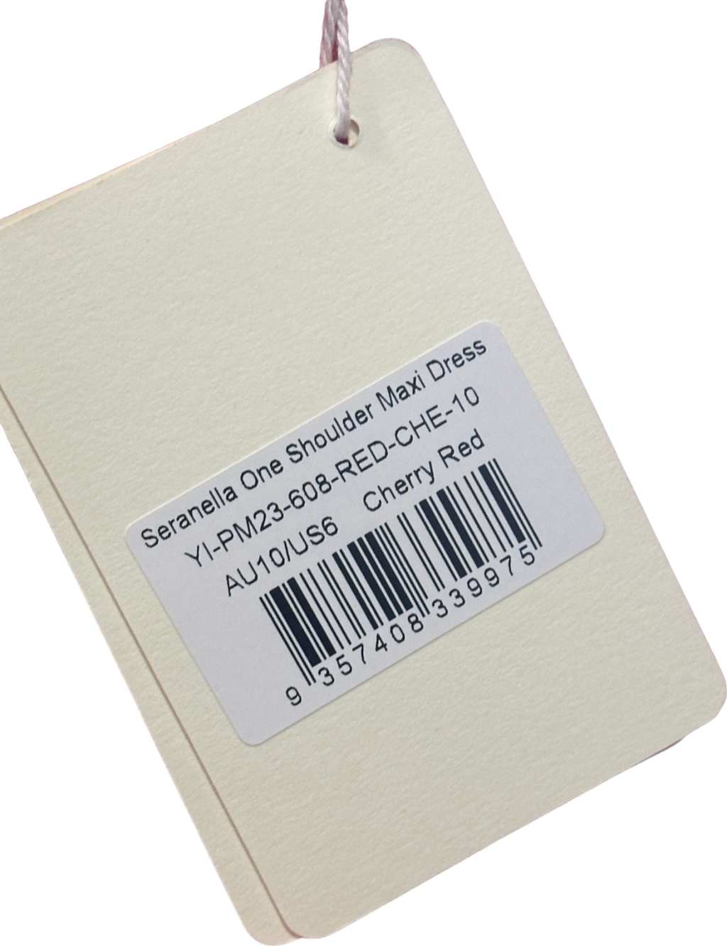 Peppermayo Cherry Red Seranella One Shoulder Maxi Dress UK 10