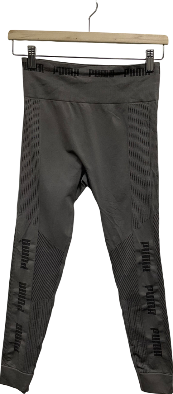 Puma Grey Seamless Leggings UK S