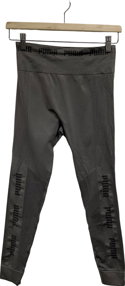 Puma Grey Seamless Leggings UK S