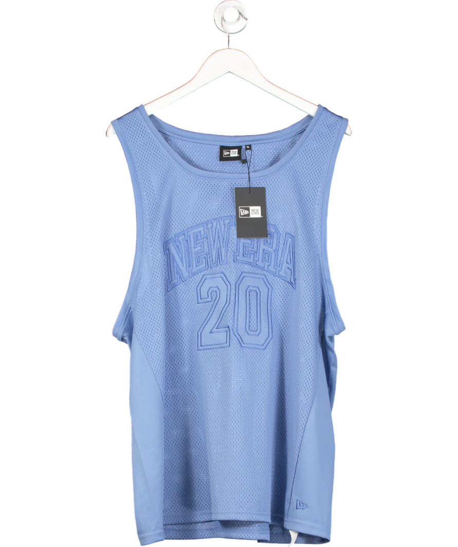 newera Blue Arch Logo Mesh Tank Top UK XL