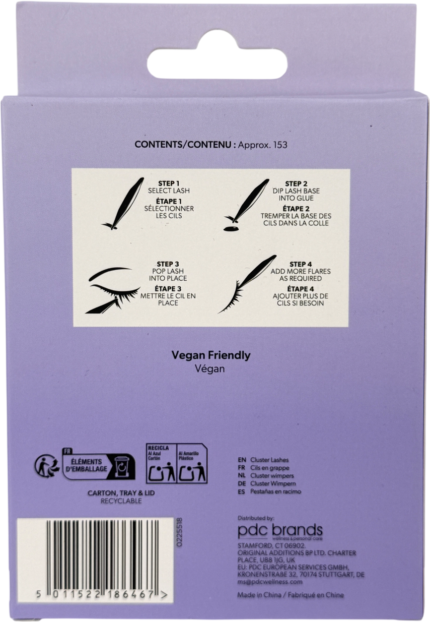 SALONSYSTEM Cluster Lashes Value Pack Medium 153 lashes