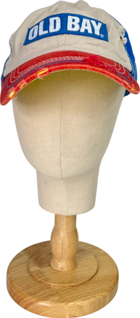 old bay Blue Distressed Cap One Size