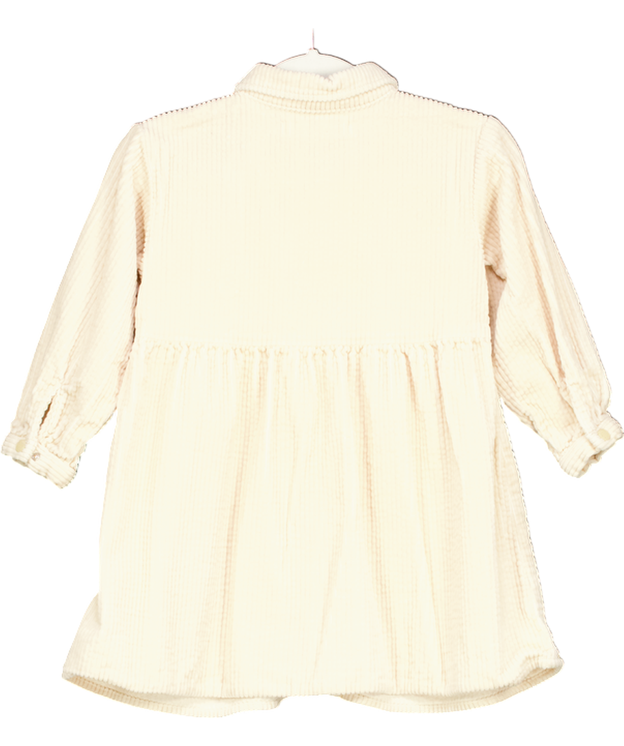 ZARA Beige Corduroy Shirt Dress 2 Years