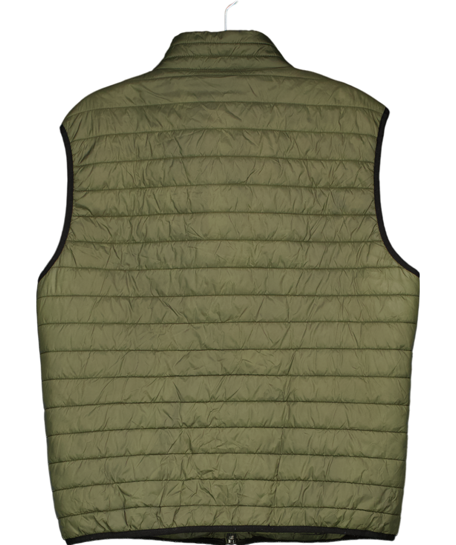 ZARA Green Lightweight Puffer Gilet UK L