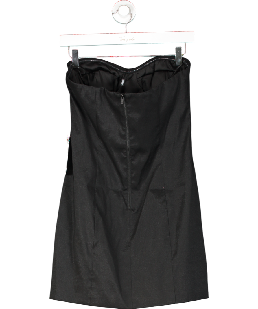 Bardot Black Brixton Strapless Mini Dress UK 10