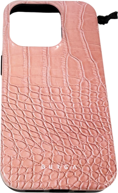 Burga Pink Croco - Iphone 15 Pro Case