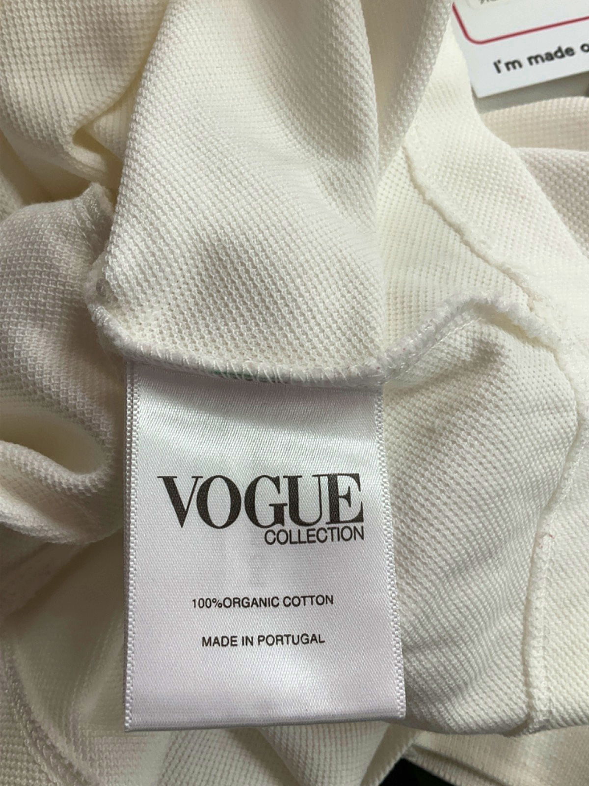 British Vogue Collection White Polo Shirt UK M