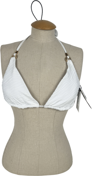 Sea Level White De Soleil Tri Bikini Top UK 8