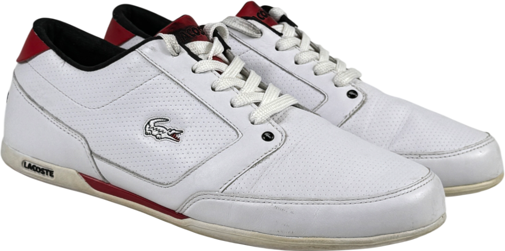 LACOSTE Vintage Retro White Trainers UK 9 EU 43 👞
