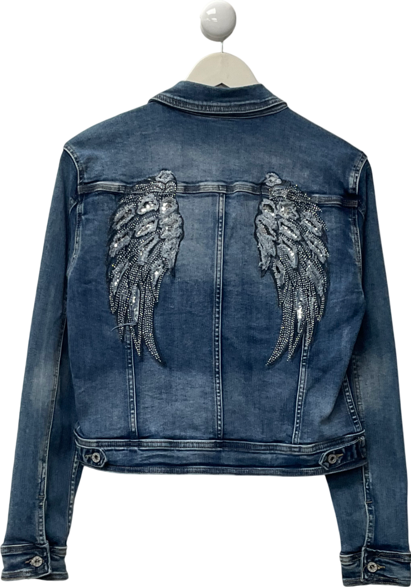 Melly&Co Blue Angel Denim Wings Jacket UK XL