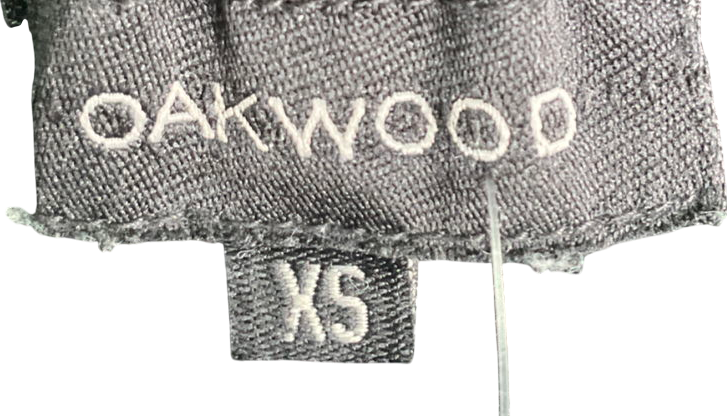 Oakwood Black Leather Drawstring Trousers UK XS