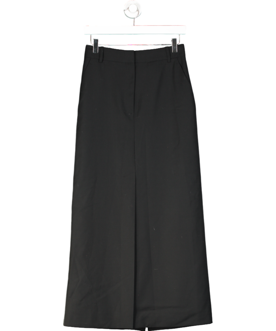 Arket Black Tailored Wool-blend Skirt UK 6