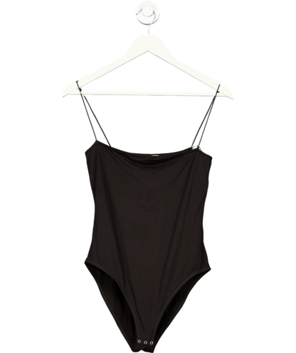 NINETY PERCENT Black Eliza Bodysuit 100% Organic Cotton UK M